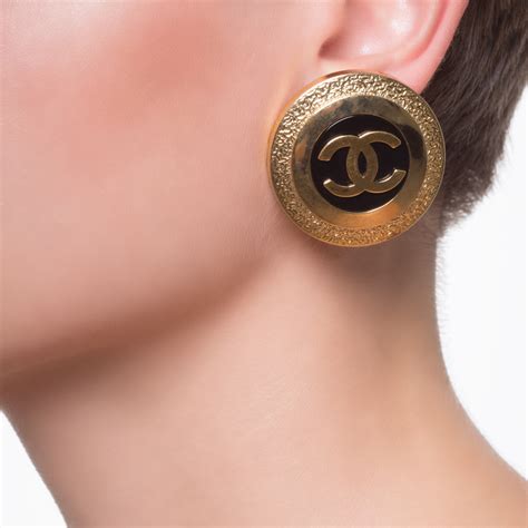 black vintage chanel earrings|most collectible chanel earrings.